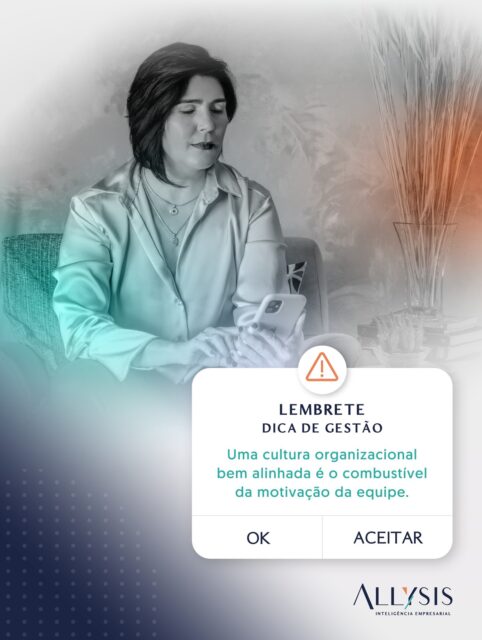 ❕Lembrete: Na prática da gestão, não existe motivação sem alinhamento interno. 💡

☑️ Quando a cultura organizacional é clara, vivida e compartilhada, cada colaborador entende seu papel, fortalece o senso de pertencimento e se engaja para alcançar resultados consistentes.

Então anote aí esta dica da Allysis:
cultura organizacional é o combustível que sustenta a motivação da equipe e impulsiona o crescimento.

É esse alinhamento que transforma energia em foco, esforço em eficiência e equipes em verdadeiros times preparados para crescer juntos. 🚀

Entre em contato conosco!
🔗 Link na BIO.

#gestãoempresarial #businessintelligence #culturaorganizacional #estratégia #motivação #AllysisInteligênciaEmpresarial