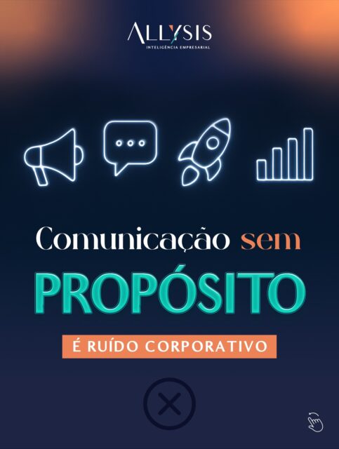 Comunicar é mais do que informar, é dar sentido ao que se faz e gerar identificação em quem escuta. 💬

❌ Quando a comunicação perde o propósito, o que se espalha é ruído: mensagens desconexas, equipes desalinhadas e uma cultura que se enfraquece silenciosamente.

Empresas fortes não falam mais, falam melhor!

Constroem narrativas que inspiram comportamento, fortalecem valores e direcionam decisões. ✨
Quando o propósito é claro, a mensagem ganha força, o time entende o porquê e o mercado reconhece o valor real da marca.

Por isso, aqui na Allysis, transformamos comunicação em estratégia, conectando propósito, cultura e resultado.

E se você deseja fortalecer a comunicação da sua empresa e alinhar propósito a performance, vamos juntos!
Entre em contato conosco agora mesmo!
🔗 Link na BIO.

#comunicaçãointerna #businessintelligence #consultoriaempresarial #comunicação #estratégia #liderança #AllysisInteligênciaEmpresarial