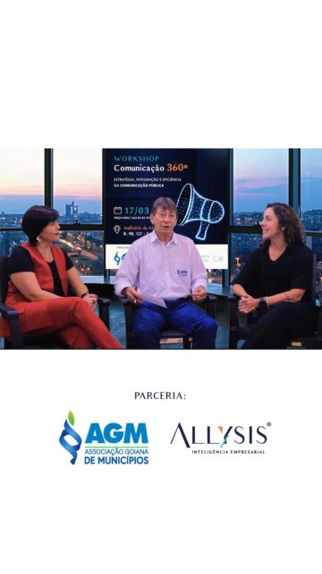 As sócias da Allysis Inteligência Empresarial, publicitária Márcia Pimenta @mapfa e jornalista Viviane Maia @viviane.maia.1614, concederam uma entrevista ao jornalista Libório Santos, para o programa Sala de Visitas da AGM @agmgoias, quando falaram sobre a comunicação pública e a importância da comunicação 360º na gestão municipal. 📢

☑️ As comunicadoras ministraram o Workshop Comunicação 360º - Estratégias, Integração e Eficiência na Comunicação Pública para assessores e secretários de Comunicação dos municípios goianos, na última terça-feira (17), no auditório da Associação Goiana dos Municípios, em Goiânia, a convite da entidade. 🚀

#comunicaçãopública #workshop #gestãopública #AGM #AllysisInteligênciaEmpresarial